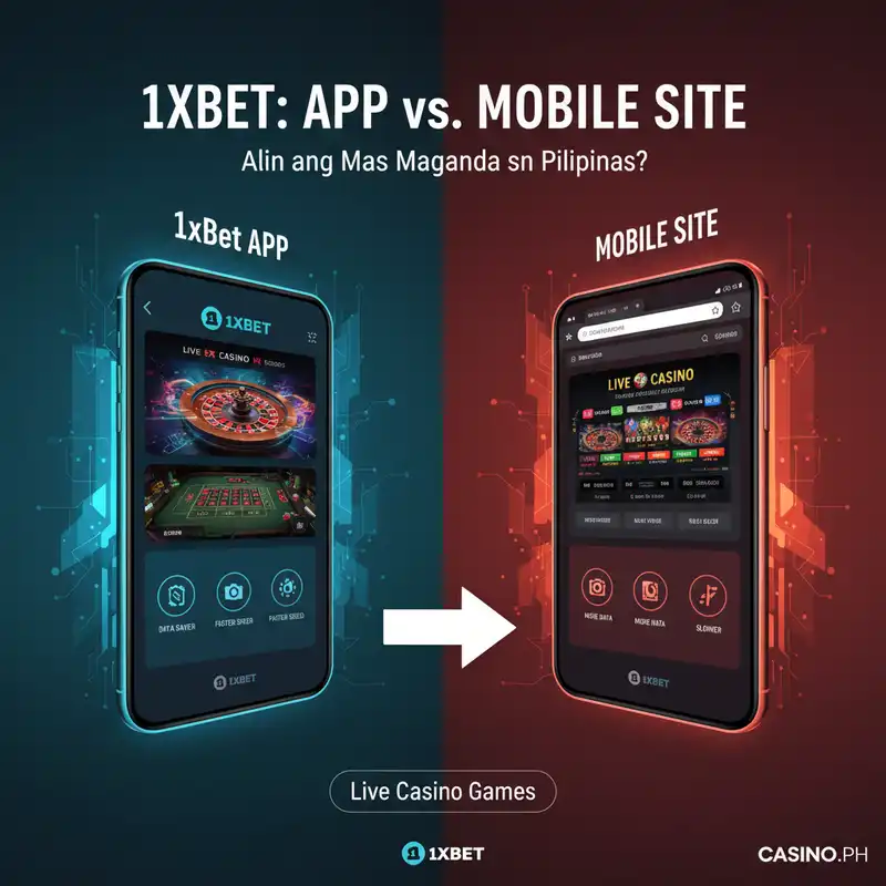 Paghahambing ng 1xbet App at Mobile Site para sa mga Pilipino